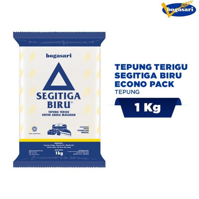

1 Ctn - Tepung Terigu Segitiga Biru Econo Pack 1 Kg New