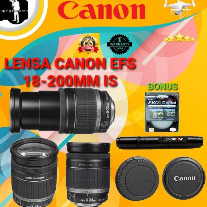 Lensa Canon Efs 18-200Mm Is / Canon 18-200Mm Is / Lensa Sapu Jagad Original