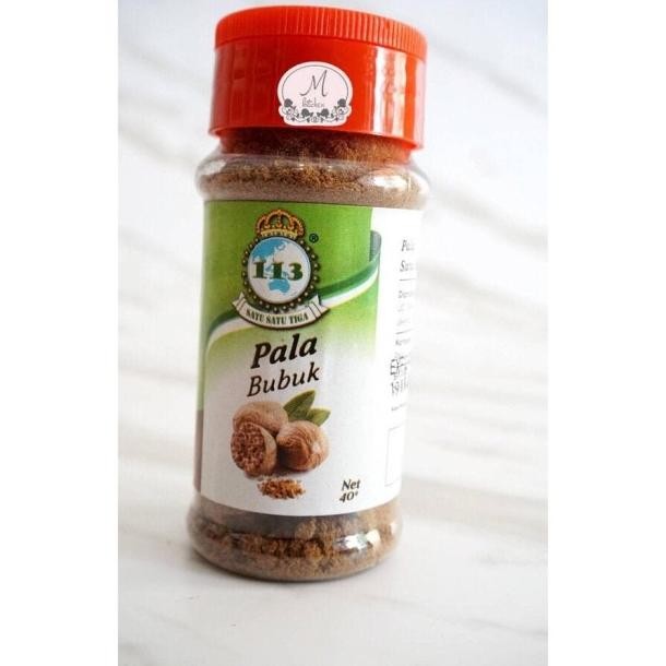 

113 Biji Pala Bubuk Bumbu Giling Ground Nutmeg Powder Botol 40 Gram