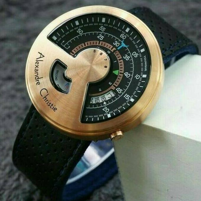 ALEXANDRE CHRISTIE AC8516 MC / AC 8516 BLACK ROSEGOLD ORIGINAL