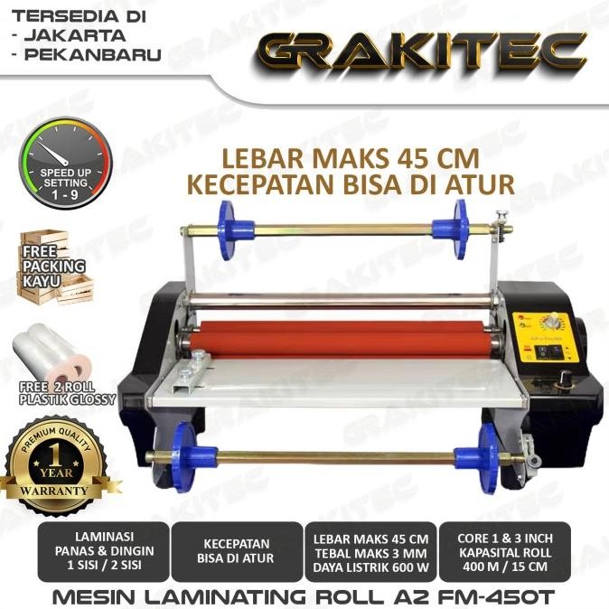 Mesin Laminasi Roll / Mesin Laminating Roll A3 A2 GRAKITEC
