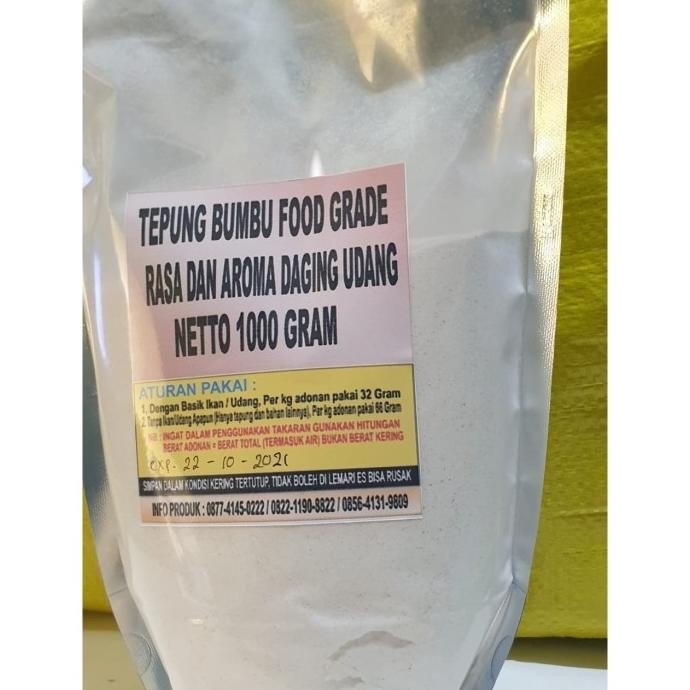 

Tepung Perasa/Perisa Udang Food Grade Terbaik