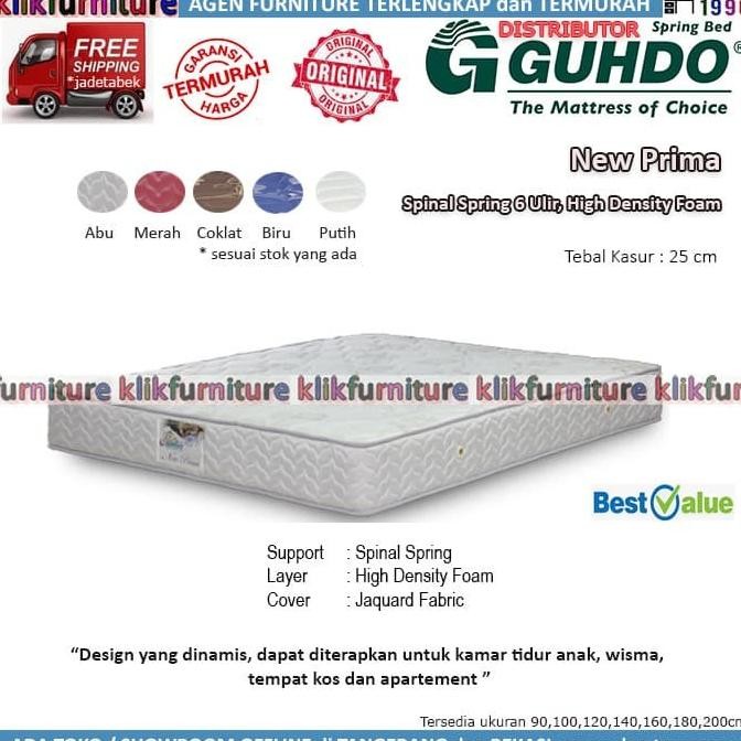 Guhdo Springbed New Prima 120x200 Hanya Kasur / Matras