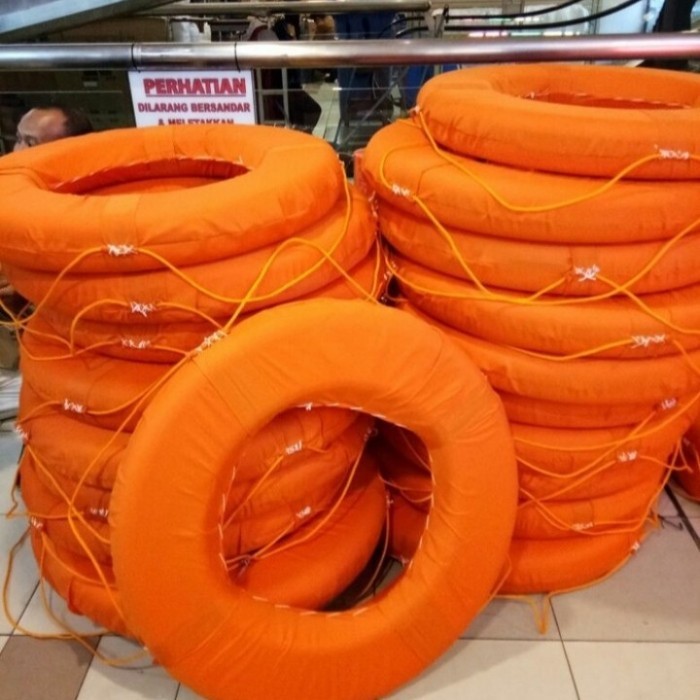 ORI RING BUOY BUSA / RING BUOY BAHAN FOAM /RINGBOY PELAMPUNG KAPAL TERSEDIA