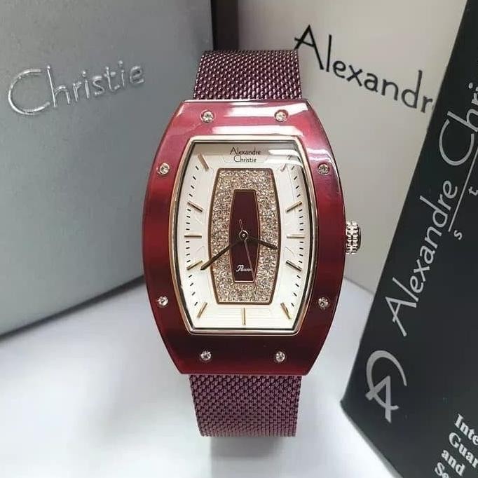 ALEXANDRE CHRISTIE AC2729 AC 2729 WANITA Sands strap Red