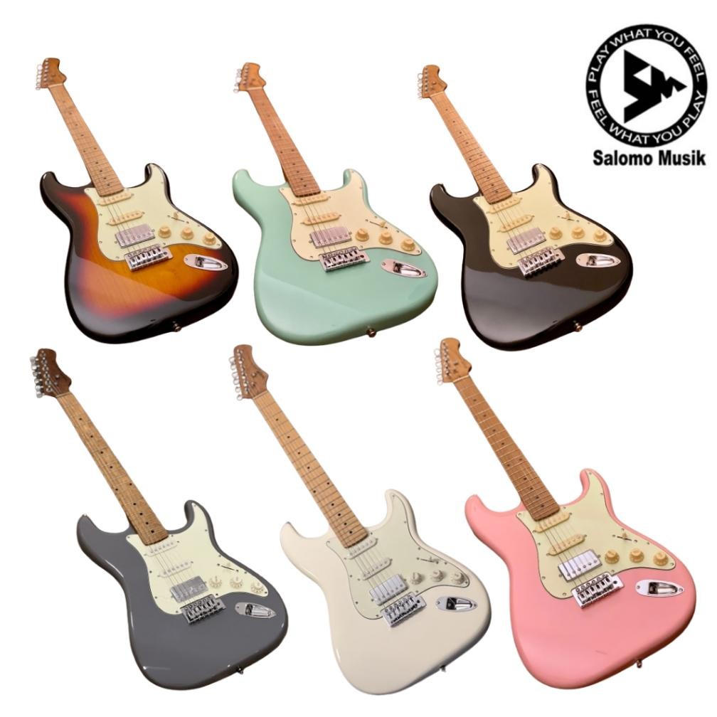 Gi Elektrik Stratocaster SQOE SEST600 HSS Roasted Maple Series