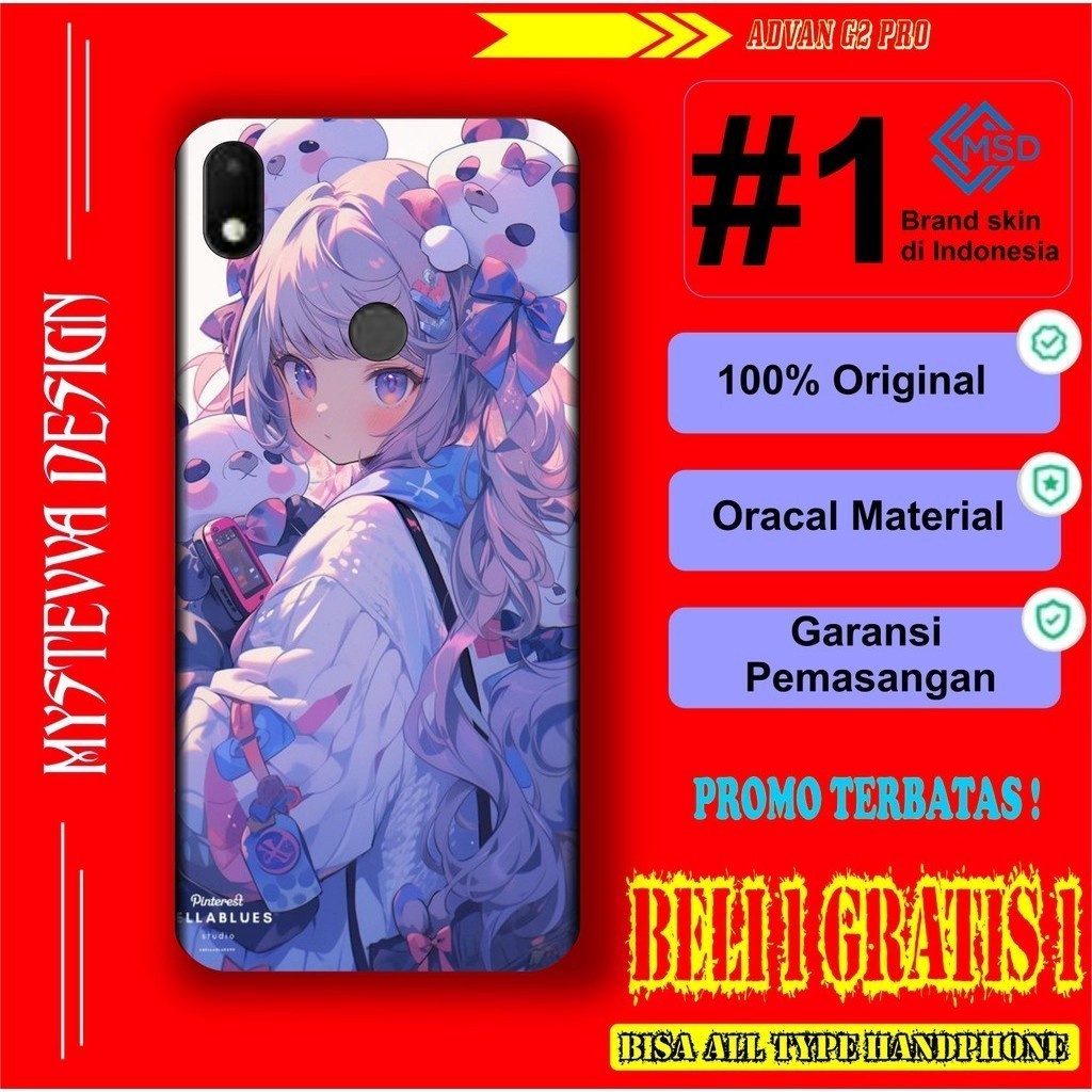 

Wrap* Casing Advan G2 Pro Wrap Skin Stiker Garksin CUSTOM Gratis (2pcs)