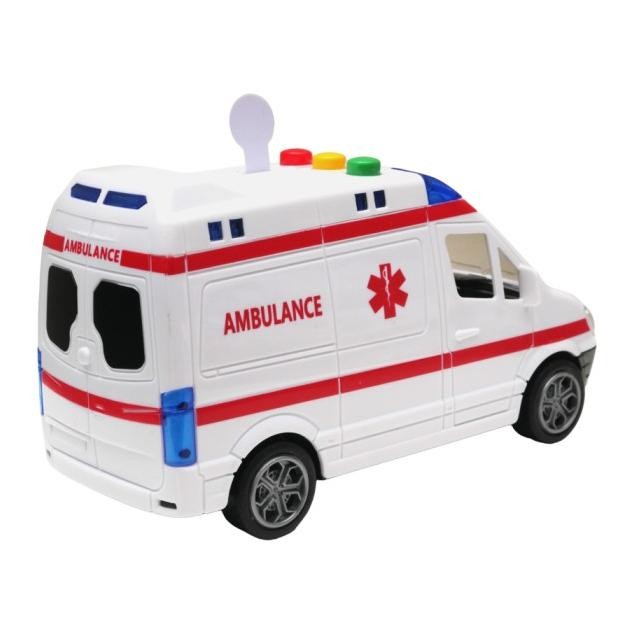 Toys Kingdom Cruzer 1:32 City Action Friction Ambulance Toys Kids Toy Mainan Anak Mobil-Mobilan Paja