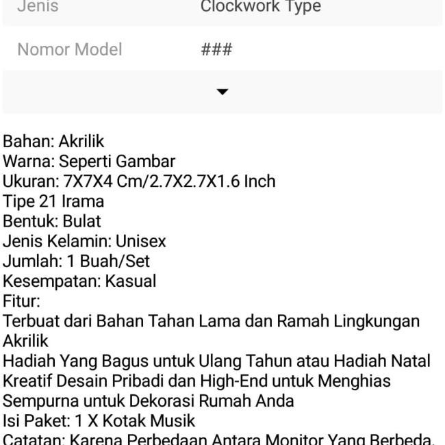 Mesin Kotak Musik Otomatis, Box Music Otomatis, Hadiah Unik