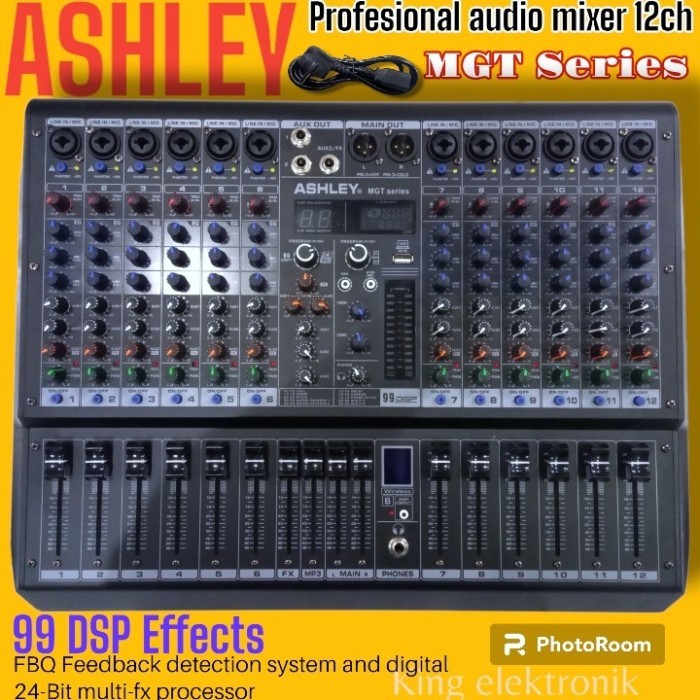 Promoo  mixer audio ashley 12 channel mgt 12 series original