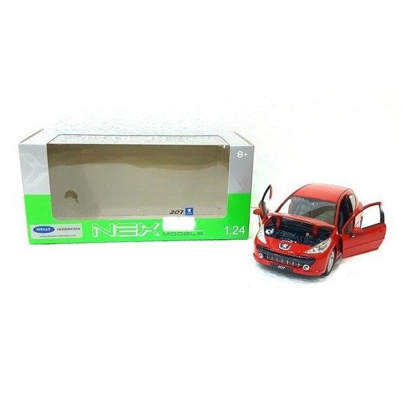 Welly Nex Peugeot 207 Merah Skala 1:24