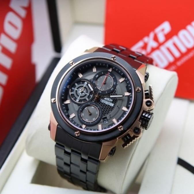 EXPEDITION E6748 E 6748 BLACK GREY PRIA JAM TANGAN ORIGINAL