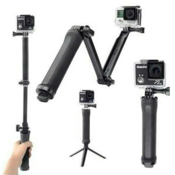 Monopod Tongsis 3Way - Tongsis 3Way Gopro-Brica-Sbox-Action Cam-Xiaomi