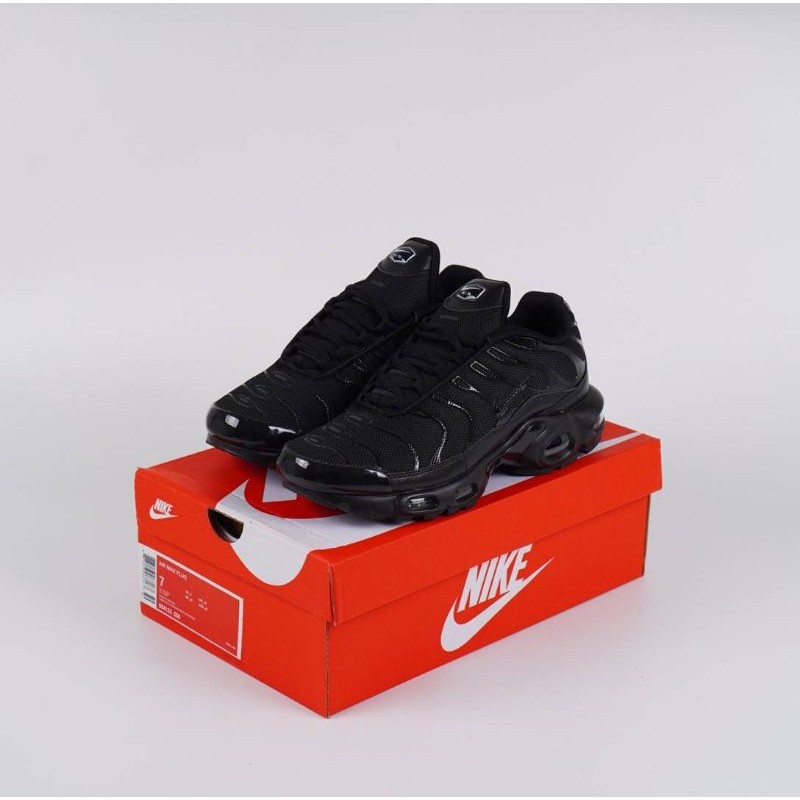 Sepatu Nike Air Max Plus TN Triple Black 100% BNIB Original