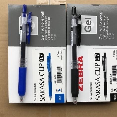 

NEW Pulpen Zebra Sarasa 0.5/0.7/1.0 - Hitam / Biru / per box / lusin