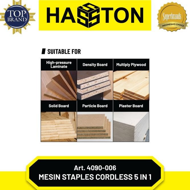 

Hasston Mesin Staples Cordless 5 In 1 / Cordless Staples Gun(4090-006) Terbaru