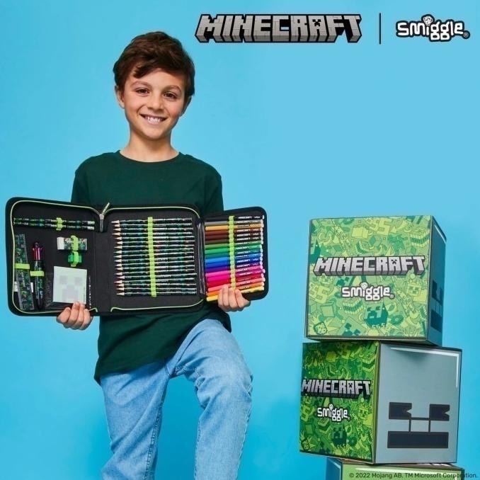 

TERLARIS - Kotak pensil smiggle minecraft ( udah sama isi nya )