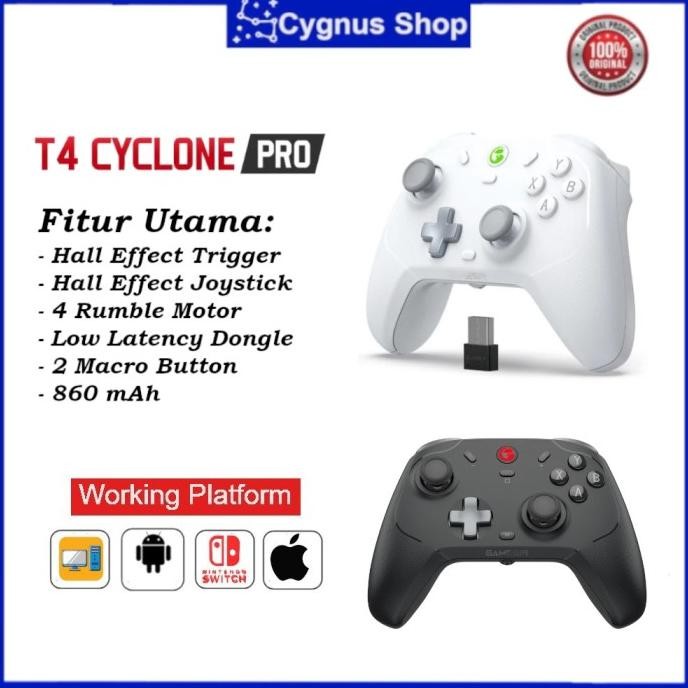 GameSir T4 Cyclone Pro Wireless Hall Effect Stick Controller Gamepad