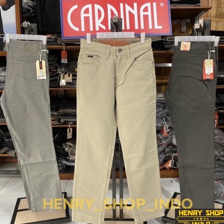 Celana Bahan Pria Celana Kantor Celana Formal Cardinal Panjang Casual Regular Standard (Harga Si) Ce
