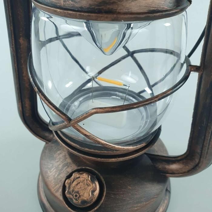 Lampu Led Lentera Gantung Cafe Resto Camping Retro Antik Portable Baterai