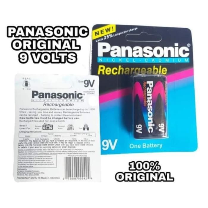 Baterai Kotak 9V 400Mah Batre Cas Ulang Rechargeable Baterai Kotak