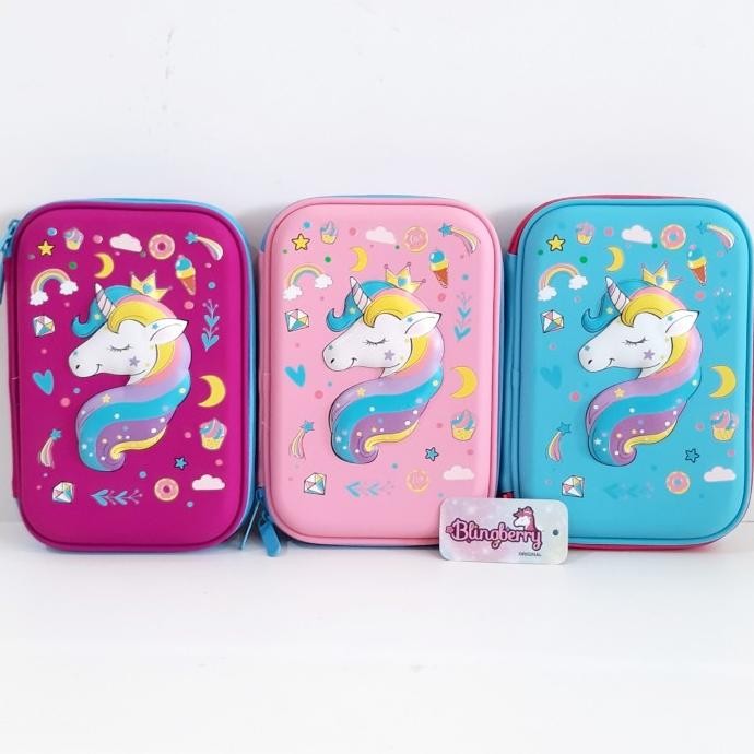 

Kotak Pensil Unicorn 3D tempat pensil smiggle unicorn kado anak NS