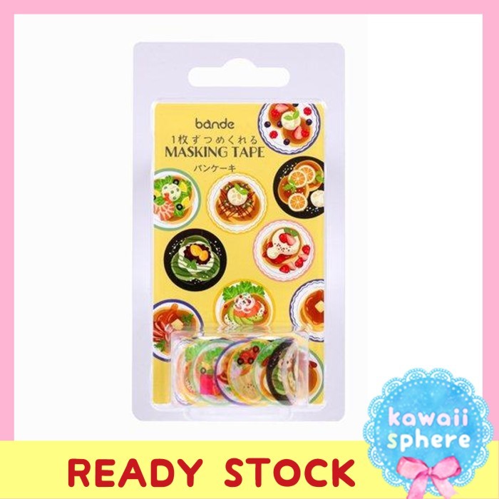 

Bande Pancake Masking Tape Sticker Washi Tape Bande Food Series