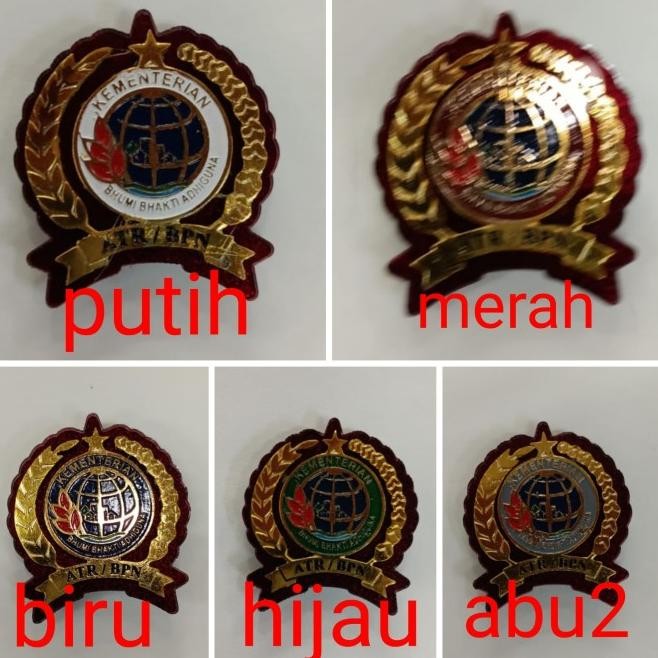 Pin Atr/ Pin Agraria/ Pin Bpn/Bros Atr/ Bros Bpn/ Bros Agraria