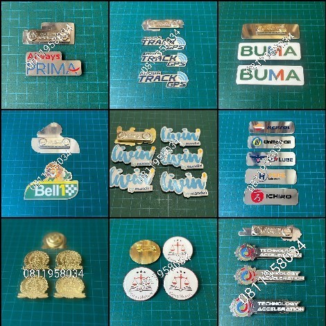 

Paket Nametag Stainlise Magnet - (15Pcs)