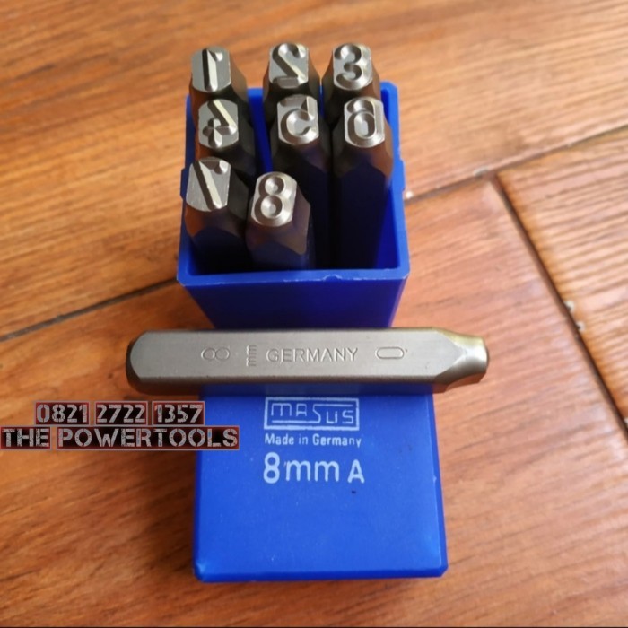 

Angka Ketok 0-9 Ukuran 8mm Merk MASUS / Stamp Punch Made In Germany