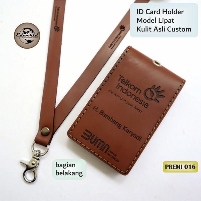 

ID CARD HOLDER - Kulit sapi asli 2 slot lipat