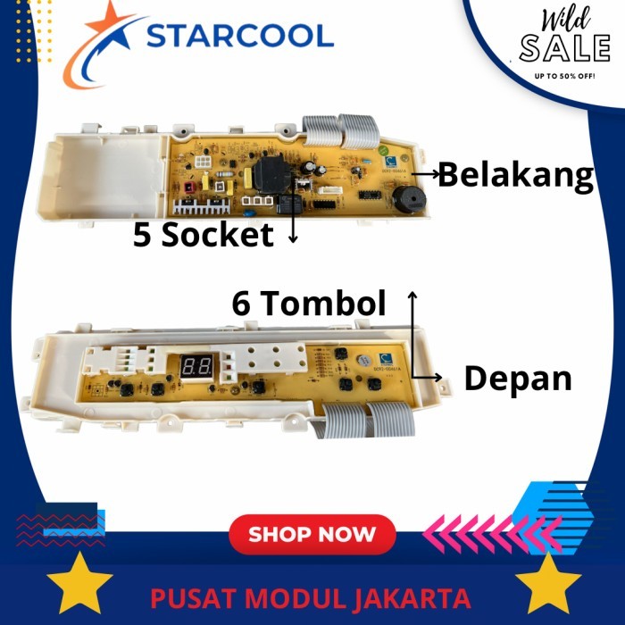 modul pcb mesin cuci samsung WA70U3 WA80U3 WA85U3 WA90U3