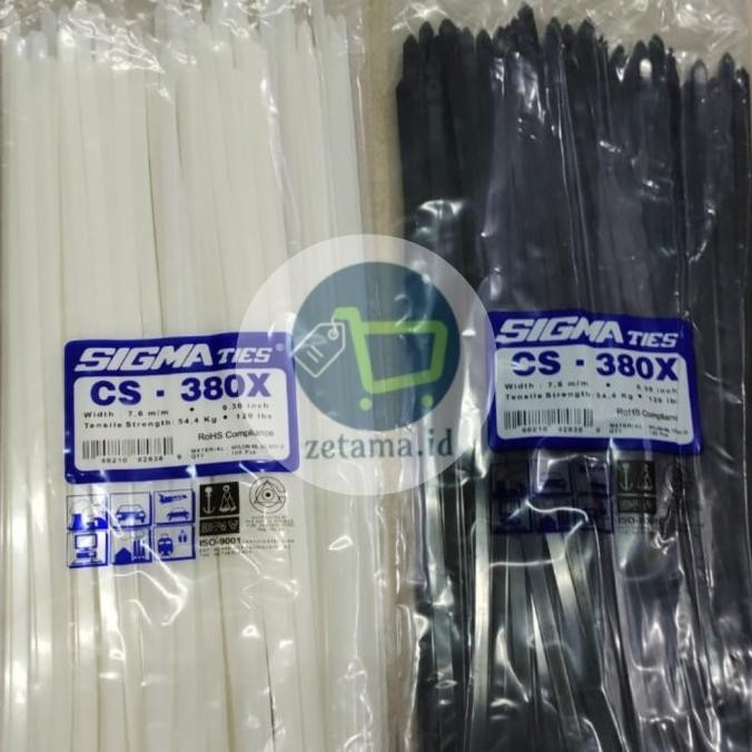 

BEBAS ONGKIR - Kabel Ties 380x7.6 Sigma CS-380x / Sigma CS380x