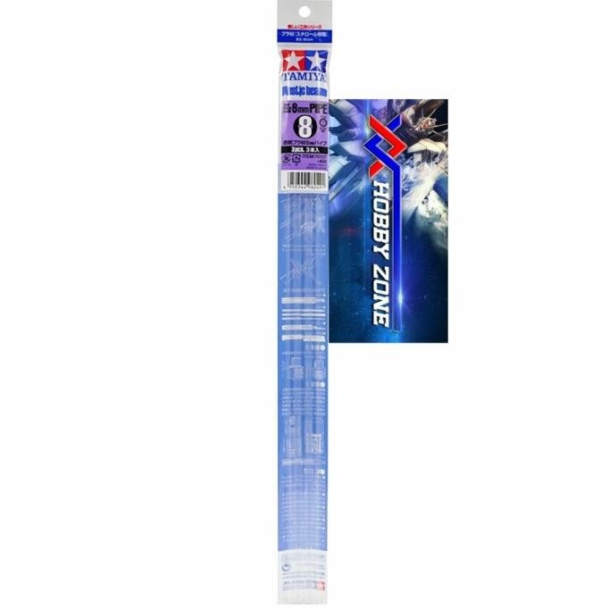 Tamiya Clear Plastic Beams 8mm Pipe - Tamiya 70137