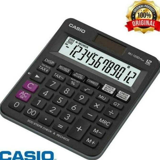 

TERSEDIA KALKULATOR CHECK & CORRECT CASIO MJ 120D PLUS / CALCULATOR CEK ULANG