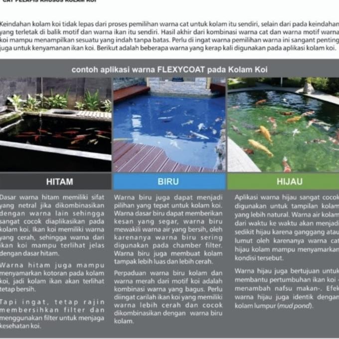 Flexy Coat Waterponding 10 Kg / Cat Kolam Ikan Koi