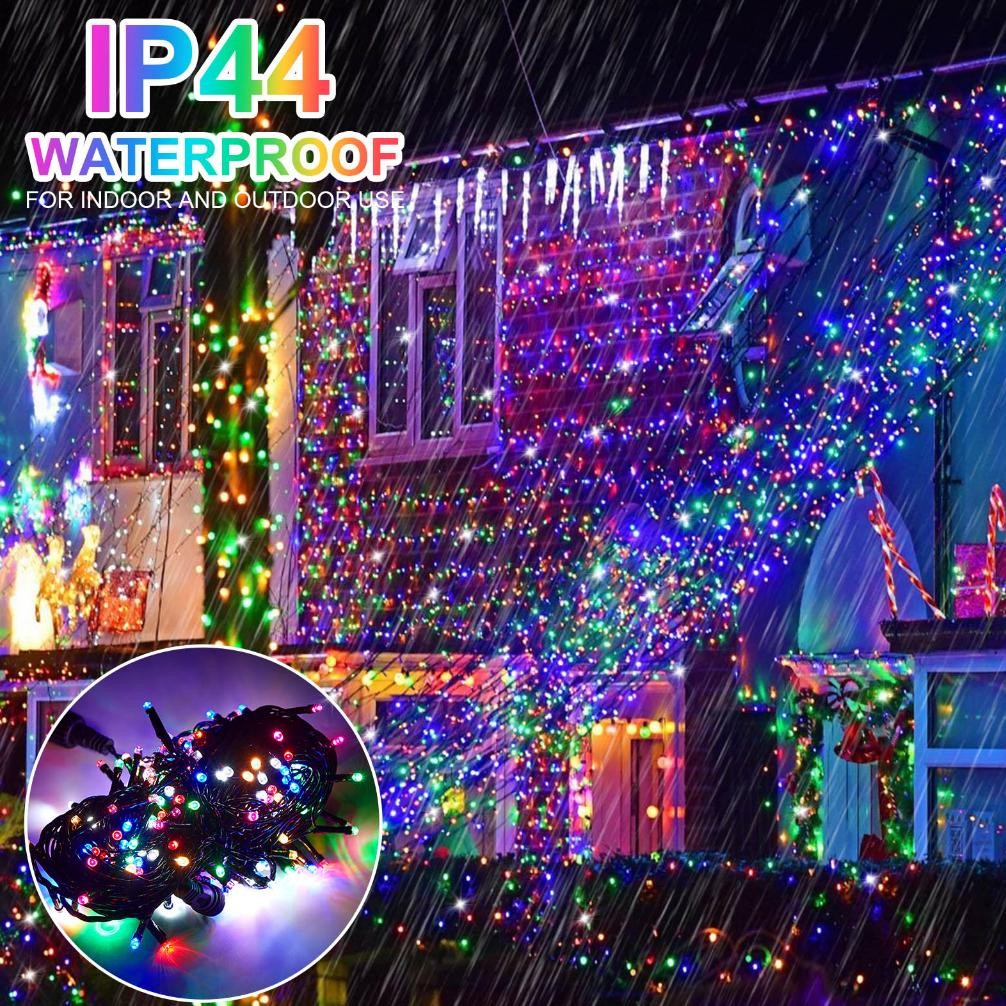 Anbolt 20 Meter Lampu Hias Natal 10 Meter Lampu Cafe Outdoor Waterproof Lampu Kelap Kelip Lampu Tira