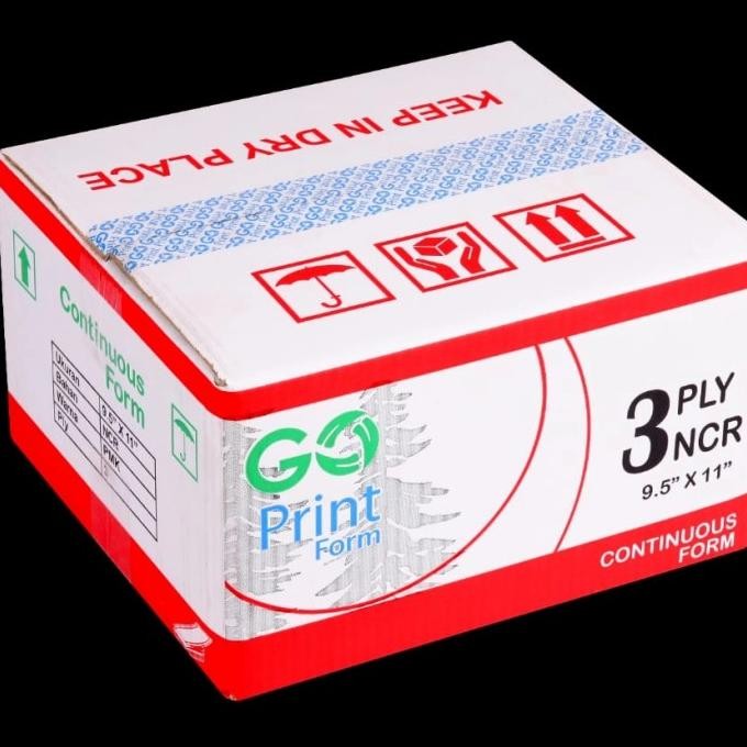 

TERMURAH - Continuous Form 9.5 x 11 3 Ply NCR (Bisa request bagi 2)