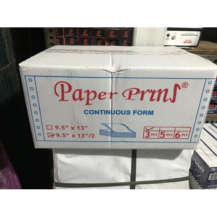 

NEW Kertas Continuous Form Paper Pryns 9.5 x 13/2 3 ply