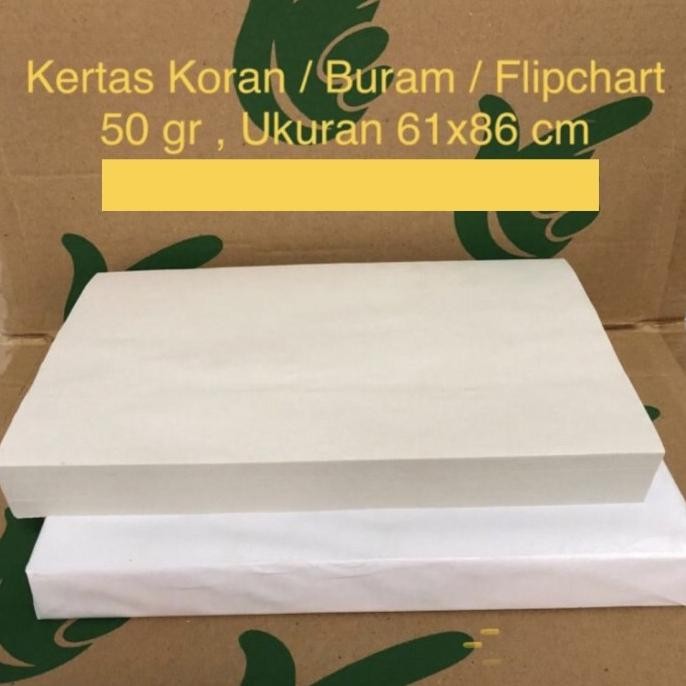 

NEW Kertas Koran / Buram / Flipchart 50gr ( 61x86 cm )