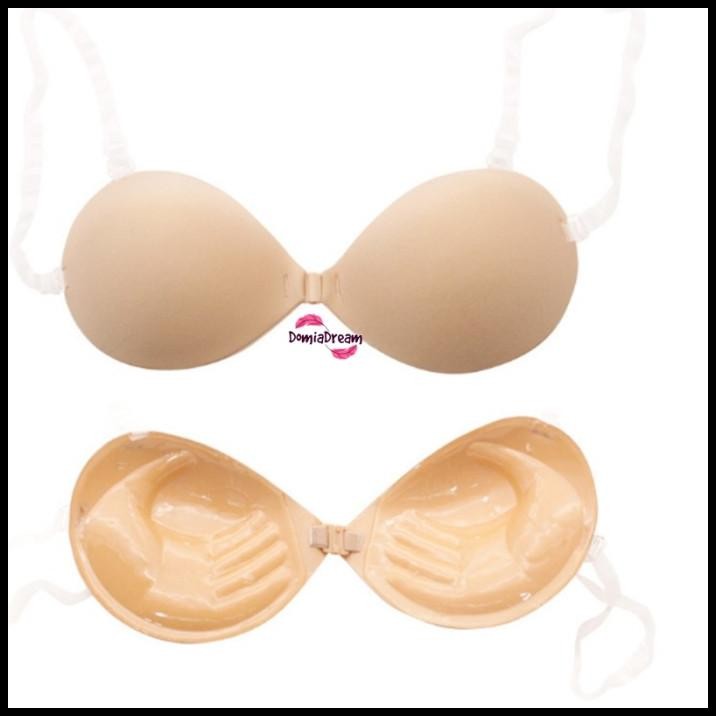 Bra Silicone Premium Bra Pushup Super Lembut Tebal Lem Nempel Di Kulit