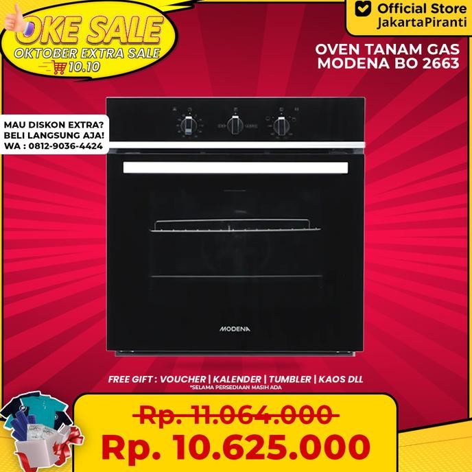 Oven Gas Modena BO 2663 / Modena Gas Oven 60 cm - JABODETABEK