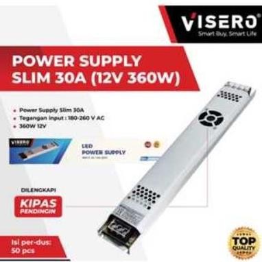 

TERSEDIA POWER SUPPLY VISERO SLIM 30A 12V 240W + FAN
