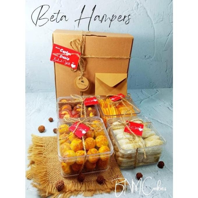 Hampers Natal Imlek Lebaran Souvenir Gift Box Hadiah Pernikahan Parcel Kado Isi Kue Kering Mukena Ku