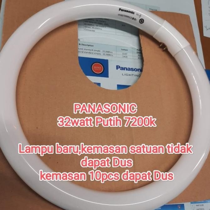 PANASONIC TL Ring 32watt Putih 7200k Lampu TL Bulat TL Lampu Ring