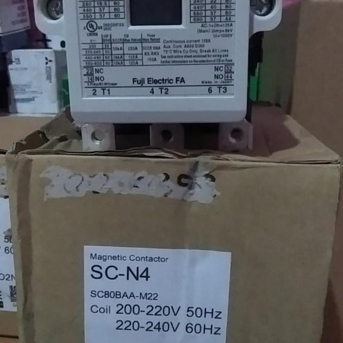 [ Tt88 ] Kontaktor/Contactor Fuji Scn4 3Phase 220V  Ready