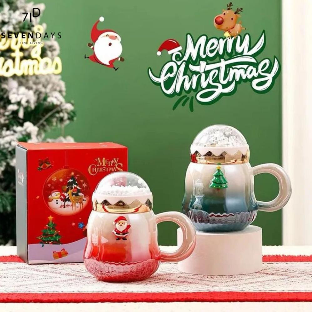 Santa Christmas Hampers Mug Natal Lucu Kado Natal Mewah
