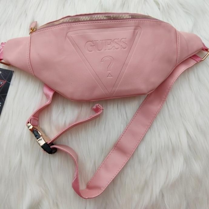 Terlaris guess waistbag leather original SALE