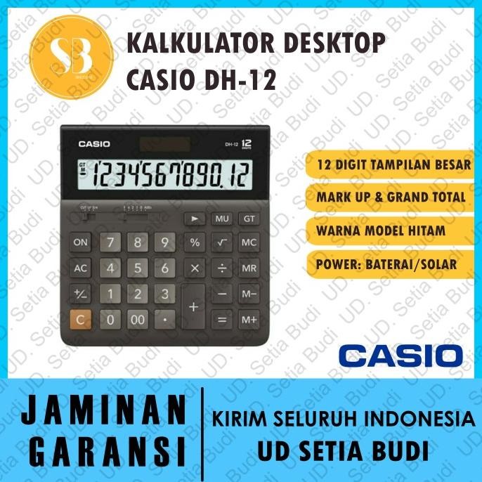 

Kalkulator Dekstop Casio DH-12 Asli dan Bergaransi DH12