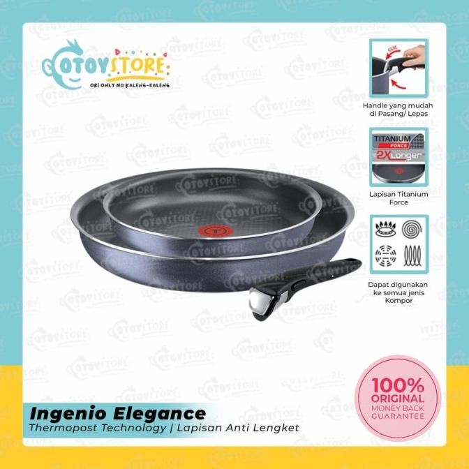 Tefal In Set 3 Pcs / Wajan Panci Anti Lengket Tefal